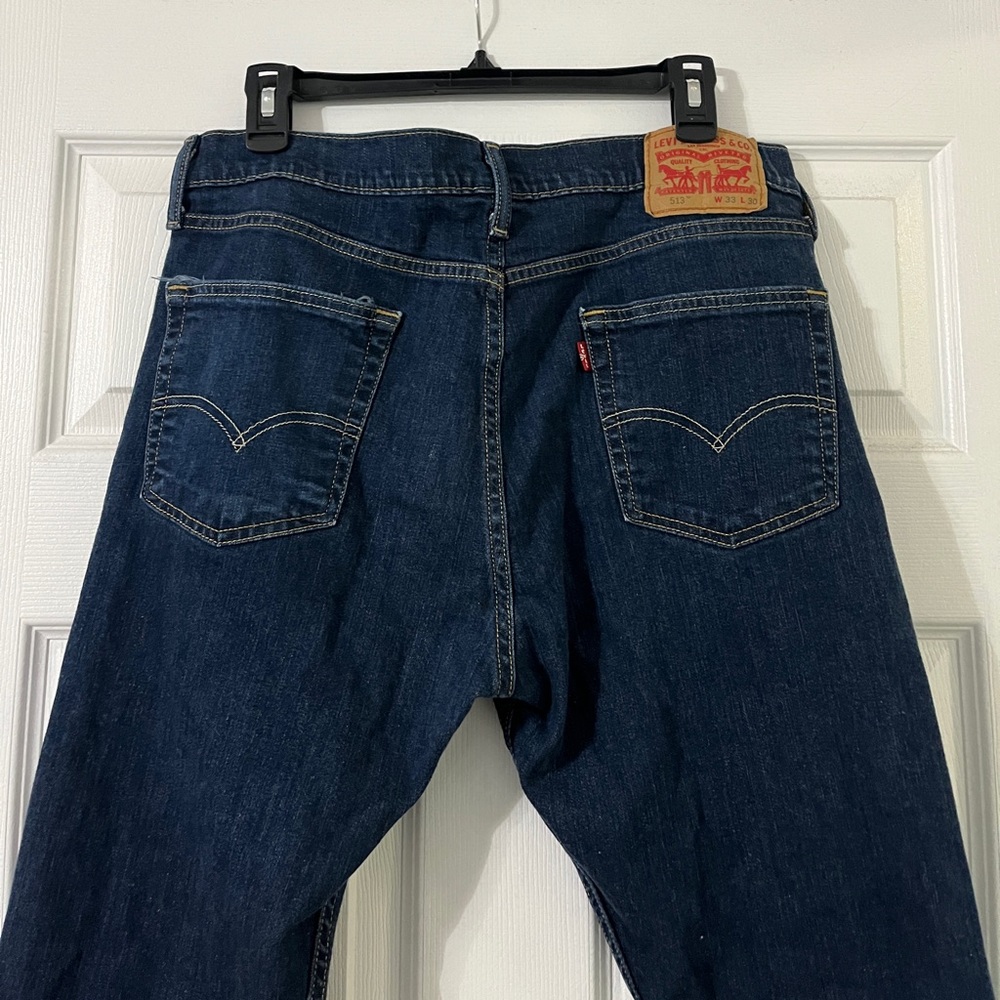 levi dark denim wash jeans